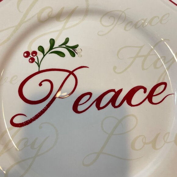 Better Homes & Gardens Heritage Collection Holiday 2011 Ceramic Plates Set Of 4 - Picture 8 of 13